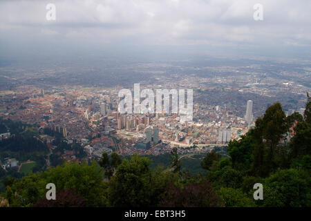 Vue depuis Montserrate à Bogotß, COLOMBIE, Bogota Banque D'Images