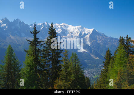 Mont Blanc par FlÚgÞre, France Banque D'Images