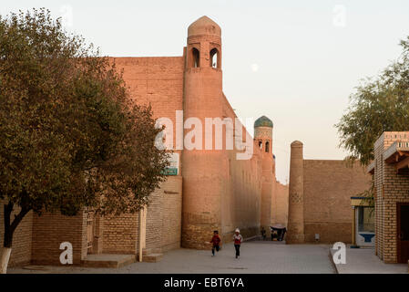 Dans la ville hitoric Ichan Qala, Chiwa, l'Ouzbékistan, en Asie Banque D'Images