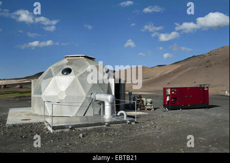 Station géothermique Bjarnarflag, Islande, Reykjavik, Hveravellir Banque D'Images