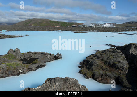 Le spa géothermique Blue Lagoon, Islande, Grindavik Banque D'Images