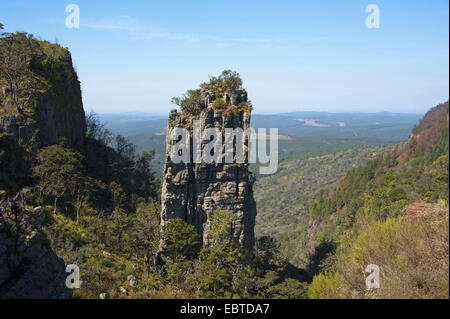 Rock 'Pinnacle' l'aiguille dans le Blyde River Canyon, Afrique du Sud, Mpumalanga, Panorama Route, Graskop Banque D'Images