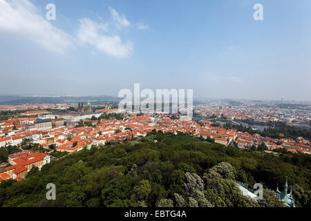 Vue depuis l'observatoire de la ville, République tchèque, Prague Banque D'Images