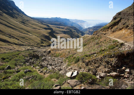 Drakensberge avec Sani Pass, Afrique du Sud Banque D'Images