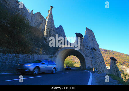 Pyramides de Suisse, Valais, of Euseigne Banque D'Images