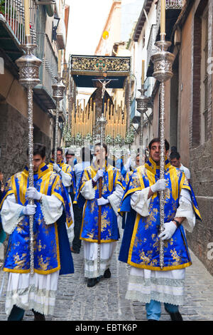 Procession comme le temps fort de la Semaine sainte en Espagne, la "Semana Santa", Espagne, Andalousie Banque D'Images