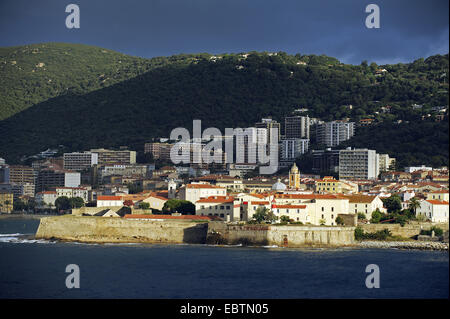 Ville côtière, France, Corse, Ajaccio Banque D'Images