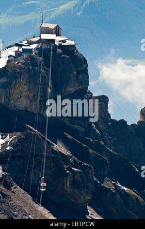 Station du téléphérique Birg Schilthorn à, la Suisse, l'Oberland bernois Banque D'Images