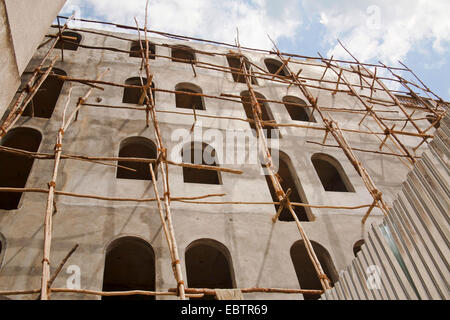 Les échafaudages traditionnels sur Sansibar, Tanzanie, Sansibar, Stone Town Banque D'Images