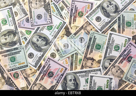 De nombreux billets d'un dollar, USA Banque D'Images