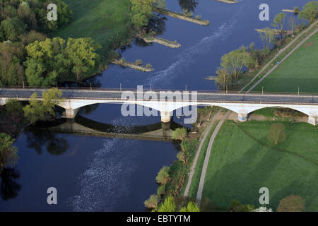 Kemnader Bruecke, pont au-dessus de la rivière Ruhr entre Witten et Bochum, Allemagne, Rhénanie du Nord-Westphalie, région de la Ruhr, Bochum/Witten Banque D'Images