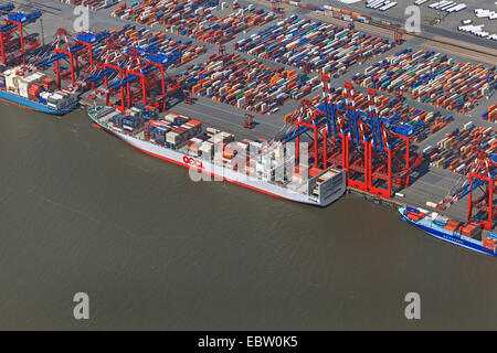 Containerterminals Stromkaje, Bremerhaven, Bremerhaven, Allemagne Banque D'Images