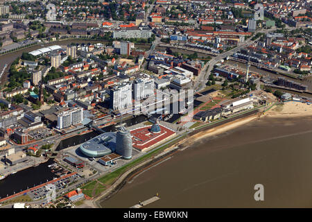 Musée maritime allemand, de l'Atlantique, l'hôtel Mediterraneo, oben Columbus-Center, Allemagne, Bremen Banque D'Images