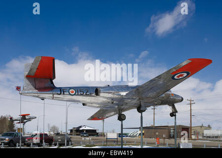 Nanton (Alberta), Canada, musée du Bomber Command canada Avro CF 100 Banque D'Images