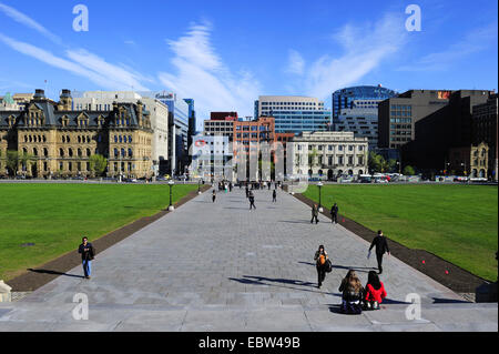 Vue sur le centre-ville de parlement, le Canada, l'Ontario, Ottawa Banque D'Images