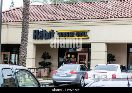 L'habitude Burger Grill à Stockton en Californie Banque D'Images