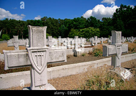 Cimetière de guerre avec l'armée polonaise 2000 tombes du soldat, Pologne, Occidentale, Siekierki Banque D'Images