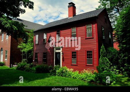 HANCOCK, NEW HAMPSHIRE : 18e siècle colonial à clin accueil inscrit sur le Registre National des Endroits Historiques Banque D'Images