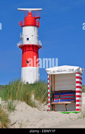 Phare électrique de Borkum, ALLEMAGNE, Basse-Saxe, Frise Orientale, Borkum Banque D'Images