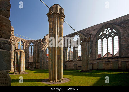 Cloître ruine en Lippstadt, Allemagne, Rhénanie du Nord-Westphalie, Lippstadt Banque D'Images