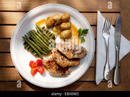 Repas traditionnel de mineurs lors de Bethaus Muttental, Allemagne, Rhénanie du Nord-Westphalie, Ruhr, Witten Banque D'Images