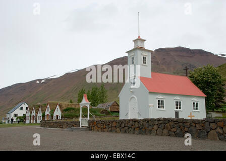 Dans l'église, l'Islande, Laufas Laufas Banque D'Images