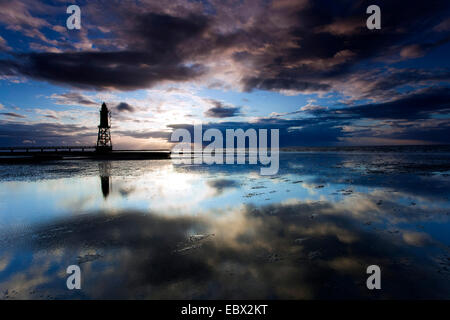 Obereversand , Allemagne Dorum-Neufeld en phare, Basse-Saxe Banque D'Images