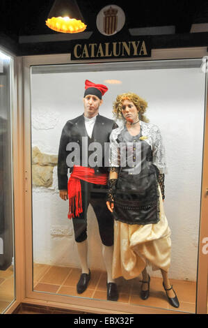 Affichage des vêtements traditionnels espagnols de Catalunya Banque D'Images