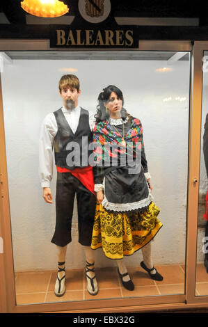 Affichage des vêtements traditionnels espagnols de Canarias Banque D'Images