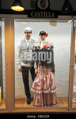 Affichage des vêtements traditionnels espagnols de Castilla Banque D'Images