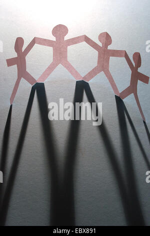 Faites de l'équipe de papier Banque D'Images