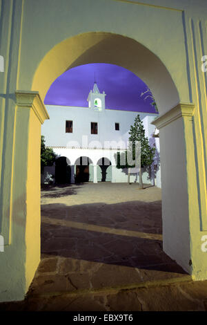 Église de Sant Miquel de Balansat, Ibiza, Baléares, Espagne Banque D'Images