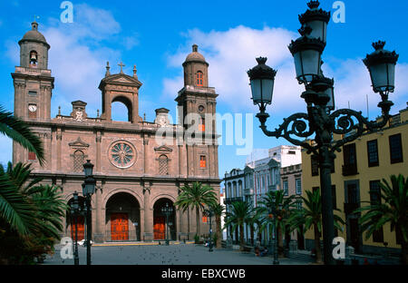 Cathédrale de la Plaza Santa Ana, Canaries, Gran Canaria Banque D'Images