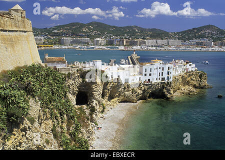 Centre historique d'Eivissa, Dalt Vila, Espagne, Baléares, Ibiza Banque D'Images