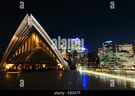 Nuit à l'Opéra de Sydney, Australie, New South Wales, Sydney Banque D'Images