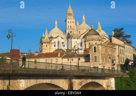 La Cathédrale Saint Front, Périgueux, Périgord Blanc, Dordogne, Aquitaine, France, Europe Banque D'Images