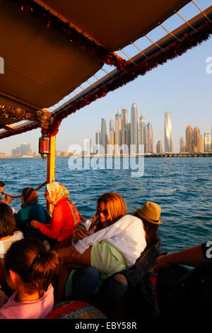 La Marina de Dubaï Waterfront Banque D'Images