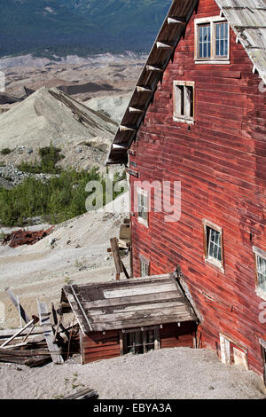 Kennecott mine, également connu sous le nom de Kennecott Mines ou l'AHRS Site No XMC-001, est un camp minier abandonné dans l'Alaska,Valdez-Cordova Banque D'Images