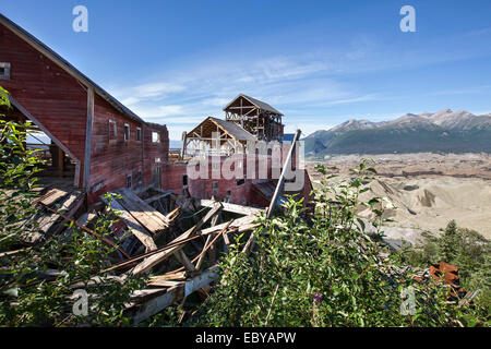 Kennecott mine, également connu sous le nom de Kennecott Mines ou l'AHRS Site No XMC-001, est un camp minier abandonné dans l'Alaska,Valdez-Cordova Banque D'Images