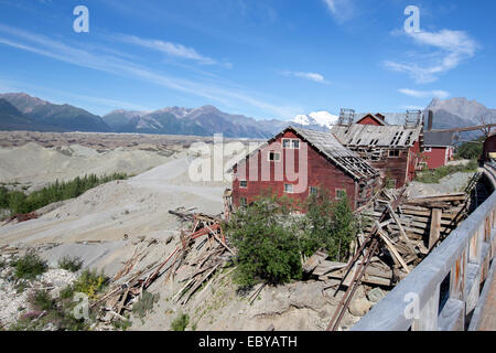 Kennecott mine, également connu sous le nom de Kennecott Mines ou l'AHRS Site No XMC-001, est un camp minier abandonné dans l'Alaska,Valdez-Cordova Banque D'Images