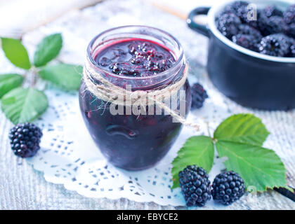 confiture de Blackberry Banque D'Images