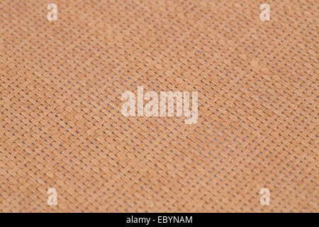 Set de table en rotin pour texture background, close-up de droit. Banque D'Images