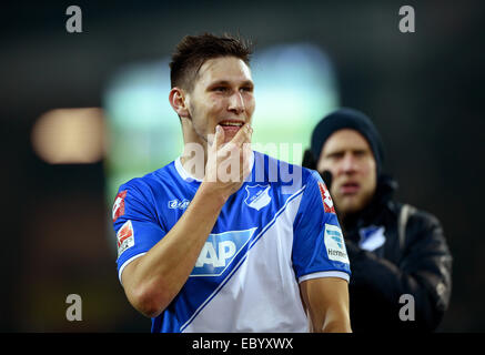 Dortmund, Allemagne. 5 déc, 2014. Hoffenheim's Niklas Suele après le match de football de la Bundesliga entre Borussia Dortmund 1899 Hoffenheim et au Signal Iduna Park de Dortmund, Allemagne, 5 décembre 2014. Photo : Jonas Guettler/dpa/Alamy Live News Banque D'Images