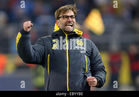 Dortmund, Allemagne. 5 déc, 2014. L'entraîneur de Dortmund JÜRGEN KLOPP au cours de la Bundesliga match de foot entre Borussia Dortmund 1899 Hoffenheim et au Signal Iduna Park de Dortmund, Allemagne, 5 décembre 2014. Photo : Friso Gentsch/dpa/Alamy Live News Banque D'Images