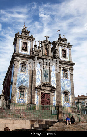 L'église Igreja de Santo Idelfonso à Porto, Portugal Banque D'Images