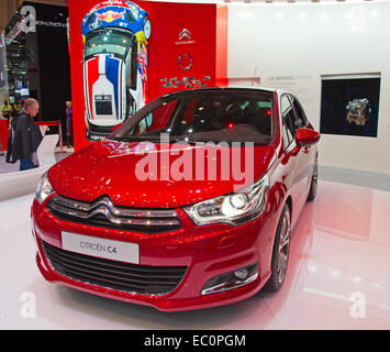 Genève - le 8 mars : la Citroën C4 sur l'affichage à la 81e, Geneva Palexpo Salon International de l'automobile le 8 mars, 2011 à Genève, Suisse Banque D'Images