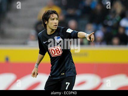 Moenchengladbach, Allemagne. 6e déc, 2014. 1. Fussball-Bundesliga, ligue allemande de football 2014/2015 journée 14 Borussia Moenchengladbach, Mšnchengladbach (, Gladbach) vs Hertha BSC Berlin --- Hajime Hosogai © kolvenbach/Alamy Live News Banque D'Images