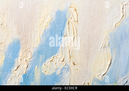 L'huile abstrait texture peint sur toile Banque D'Images
