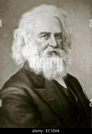 Le poète américain Henry Wadsworth Longfellow et éducateur Banque D'Images