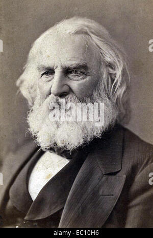 Le poète américain Henry Wadsworth Longfellow et éducateur Banque D'Images